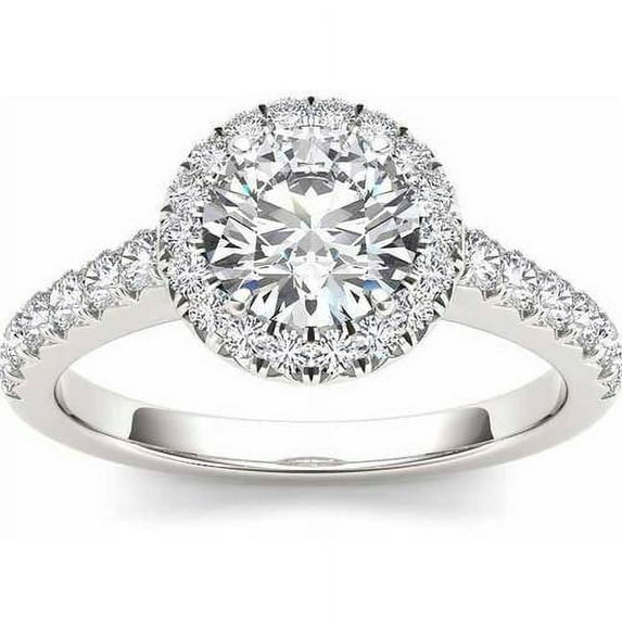 1-1/2 Carat T.W. Diamond Single Halo Engagement Ring in 14kt White Gold