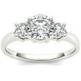 thumbnail image 1 of 1-1/2 Carat T.W. Diamond Three-Stone 14kt White Gold Engagement Ring, 1 of 1