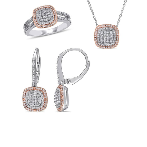 Everly Women's Diamond Sterling Silver Jewelry Set