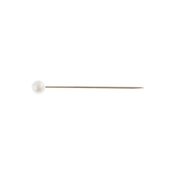 1-1/2" Corsage and Bouquet Pearl Head Pins Matte White