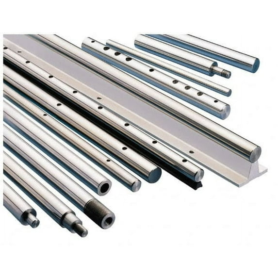 Thomson Industries 1-1/2" Diam, 2' Long, Steel Standard Round Linear Shafting 60-65C Hardness, 1.4994/1.4989 Tolerance