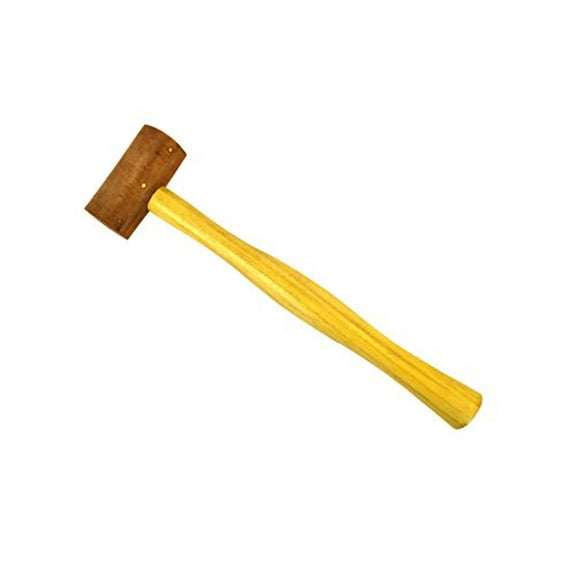 1-1/2" Extra Soft Non-Coated Natural Rawhide Mallet Non-Marring Jewelry Tooling Hammer