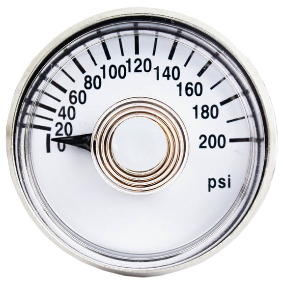 1 1/2" Face 200 PSI Air Compressor Gauge OEM Mount Replacement RolairGA0125200