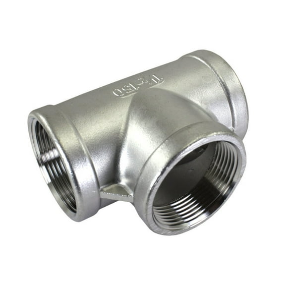 1-1/2" Female Ports Stainless Steel Fittings Tee