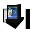thumbnail image 1 of 1-1/2" Gallery Depth Black Stretched Canvas 10x20 10 Pack 13oz Professional Artist Quality, 100% Cotton, Art Supplies for Crafts, Gesso-Primed for Oil, Acrylic & Mixed Media, 1 of 6