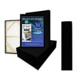 thumbnail image 1 of 1-1/2" Gallery Depth Black Stretched Canvas 20x40 2 Pack 13oz Professional Artist Quality, 100% Cotton, Art Supplies for Crafts, Gesso-Primed for Oil & Acrylic Hand Stretched in USA, 1 of 6