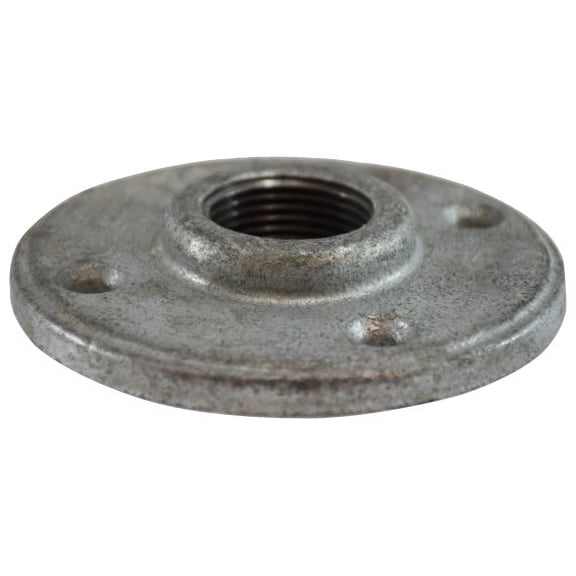1-1/2 Galvanized Round FloOR Flange, Galvanized 150# Malleable Fittings, Nipples and Fittings