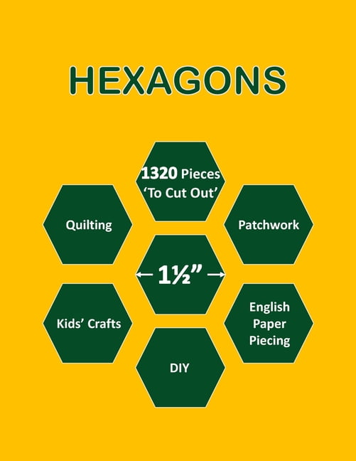  300 Count Paper Piecing Paper Paper Piecing Shapes Hexagon  Paper Piecing Templates Quilting Templates for Use in Quilting, Sewing, and  Craft Projects(1.5 Inch) : Arts, Crafts & Sewing