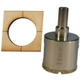 thumbnail image 1 of 1 1/2" Hole Saw for Tile For Faucet Sink Hole Guide Holds Holesaw In Place When Drilling, Pro Grade Multi Use Diamond Grit Hole Saw For Porcelain Granite Ceramic Glass Tile Glass Bottles Blocks 38mm, 1 of 5