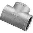 thumbnail image 1 of 1-1/2" Tee, 304 Stainless Steel, FNPT, Class 150, 300 PSI, 1 of 3