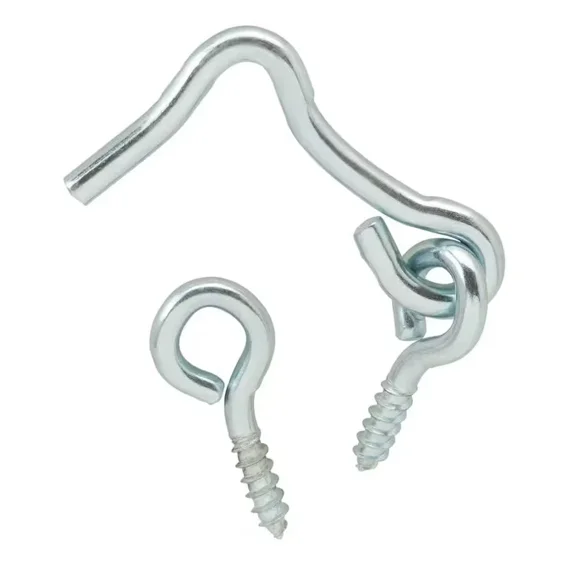 1-1/2 In. Zinc-Plated Hook And Eye (3-Pack)