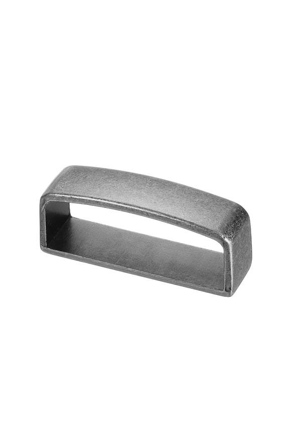 1-1/2 Inch 40mm Belt Loop Keepers, Alloy Belt Strap Ring Men's Buckle for DIY Craft Belt Fixing, Light Silver Tone