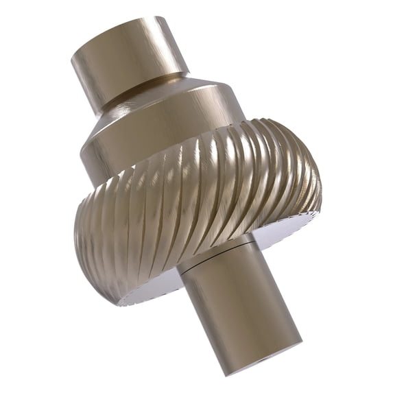 1-1/2 Inch Cabinet Knob - Antique Pewter / Twisted