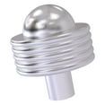 thumbnail image 1 of 1-1/2 Inch Cabinet Knob - Satin Chrome / Grooved, 1 of 9