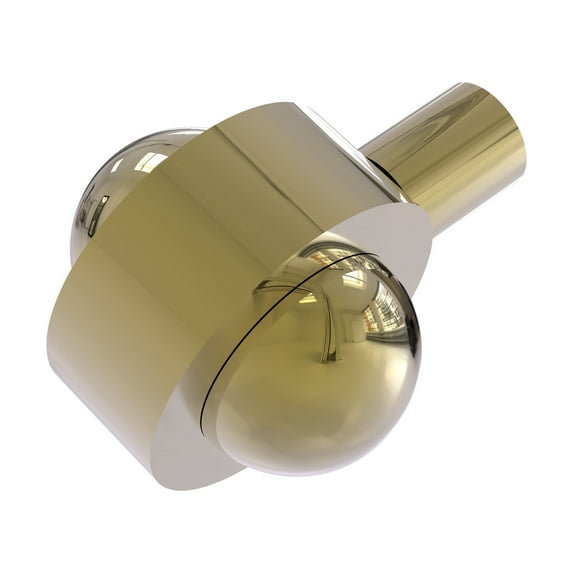 102A-UNL 1-1/2 Inch Cabinet Knob, Unlacquered Brass