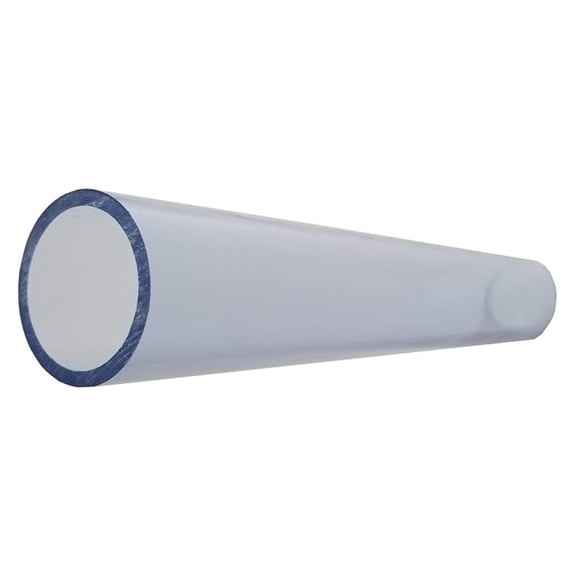 1 1/2 Inch Diameter Clear PVC Schedule 40 Pipe [Pipe ID 1.590 inch, OD 1.900 inch] (Bluish tint), Choose Your Length (5 inches to 94 Inches) (Selected Length: 3 Feet)