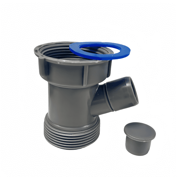 1 Set Dishwasher Drain Hose Adapter, Sink Drain Pipe Y Tee Connector 1-1/2 Inch Gray Plastic Dishwasher Tailpiece for Kitchen Sink Hose Connection
