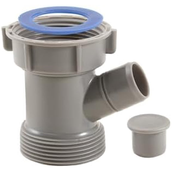 1-1/2 Inch Dishwasher Kitchen Drain Pipe Hose Adapter Wye, Kitchen Sink Pipe Tee Adapter Dishwasher Tailpiece Y-Shaped Strainer Male Female Thread Fitting,with Dishwasher Input 1set