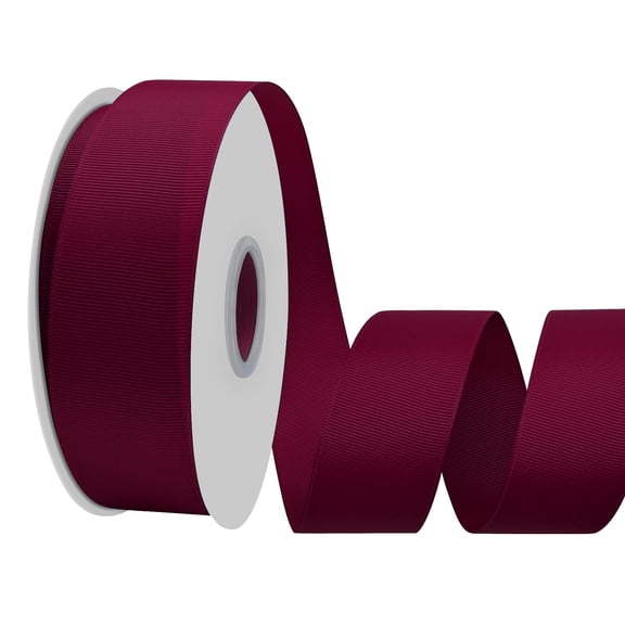 1-1/2 Inch Grosgrain Ribbon - 50Yards Craft Ribbon for Gift Wrapping, Wedding Decor, Hair Bows & DIY Projects Burgundy