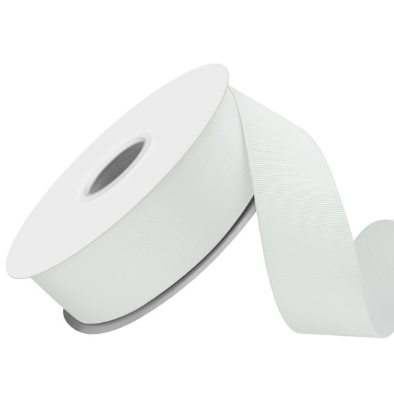 1-1/2 Inch Grosgrain Ribbon - 50Yards Craft Ribbon for Gift Wrapping, Wedding Decor, Hair Bows & DIY Projects White