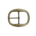 thumbnail image 1 of 1 1/2 Inch Nickel Free Center Bar Single Prong Oval Belt Buckle, 1 of 1