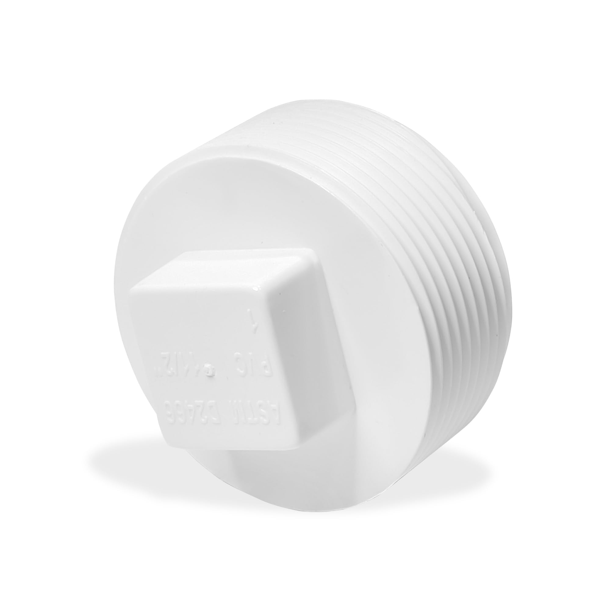 Pvc Thread Plug 1-1/2 Inch PVC Pipe End Cap – PVC End Cap – 1-1/2 Inch Male Threaded ...
