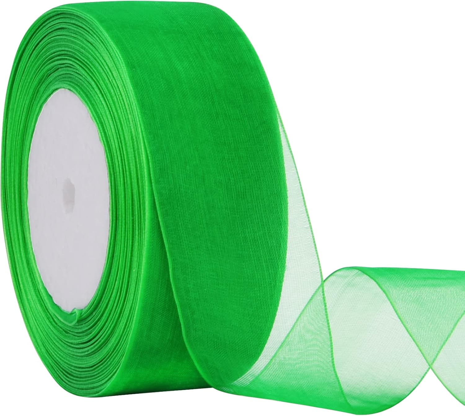 1-1/2 Inch Sheer Organza Ribbon, for Christmas Wedding Party Decor, 50 ...