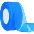 thumbnail image 1 of 1-1/2 Inch Sheer Organza Ribbon, for Christmas Wedding Party Decor, 50 Yards/Roll, 1 of 6