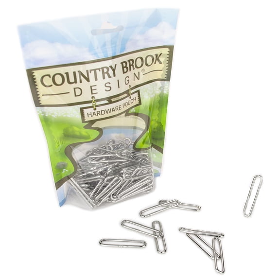 Country Brook Design® 1 1/2 Inch Narrow Mouth Metal Keeper, 50 Pack
