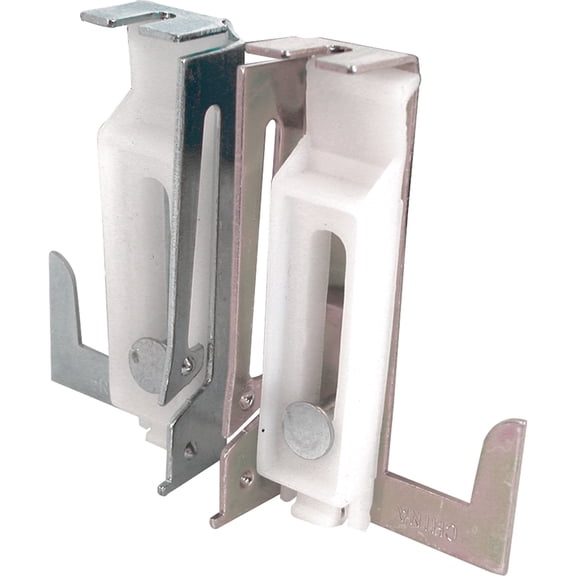 1-1/2 Inch Stamped Steel Housing w/Nylon Guide Insert, Panel Wardrobe Door Guide for Acme & Stanley Doors (1-pair)