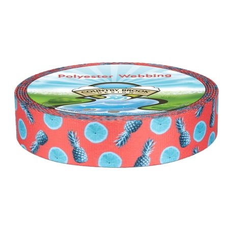 1 1/2 Inch Tropical Tango Polyester Webbing Closeout