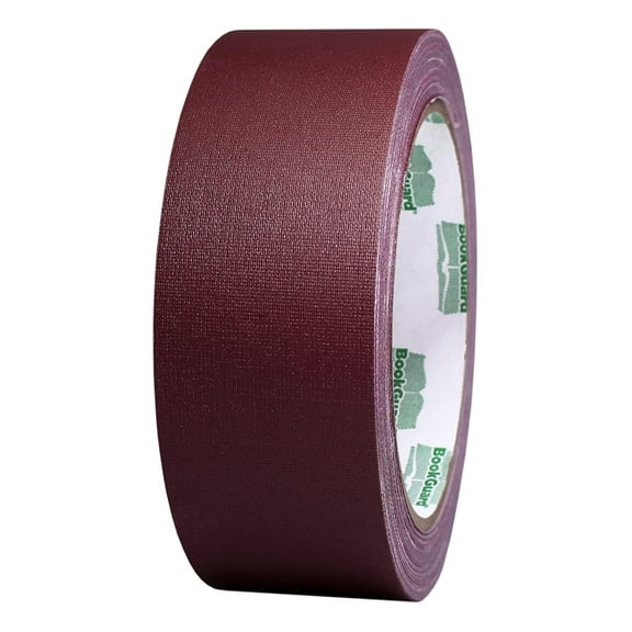 1-1/2 Inch Vinyl-Coated Cotton Cloth Bookbinding Repair Tape, 15 Yard Roll, Burgundy