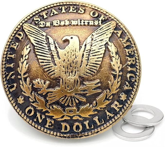 1 1/2 Inches Dollar Coin Concho Eagle Screw Back Leather Craft ...
