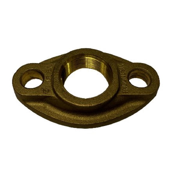 1-1/2 LF Brass Meter Oval Flange