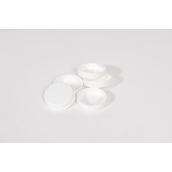 1 1/2" Mailing Tubes White Plastic End Caps [Pack of 100]