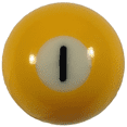 thumbnail image 1 of 1-1/2" Mini Pool Ball Individual Replacement - #1 Ball, 1 of 1