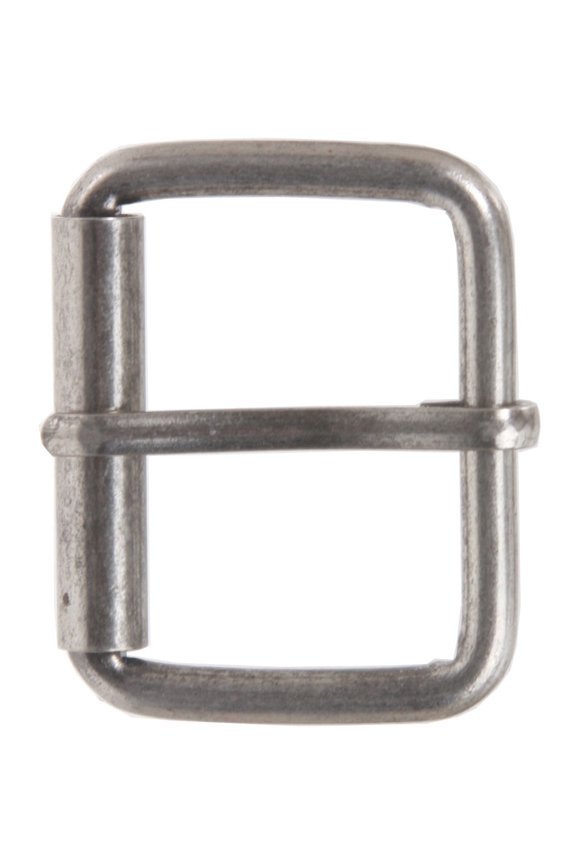 1 1/2" Nickel Plated Single Prong Simple Roller Buckle