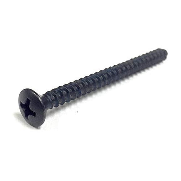 1 1/2" Oval Head Screw #8 Sheet Metal Black Oxide- 500PK