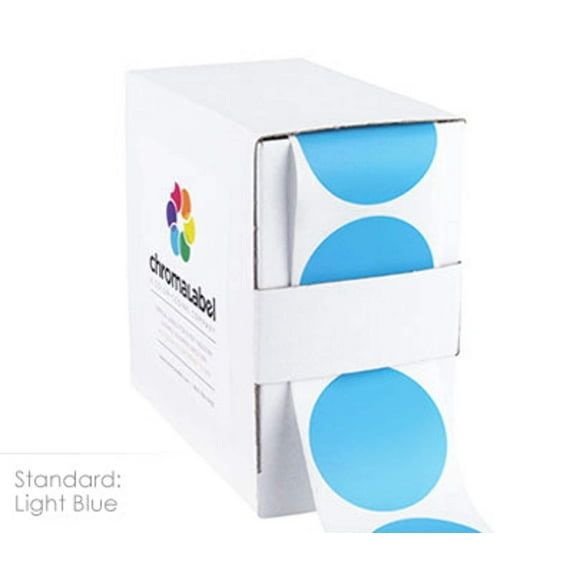 1-1/2" Permanent Round Color-Code Round Dot Inventory Labels: 500/Box