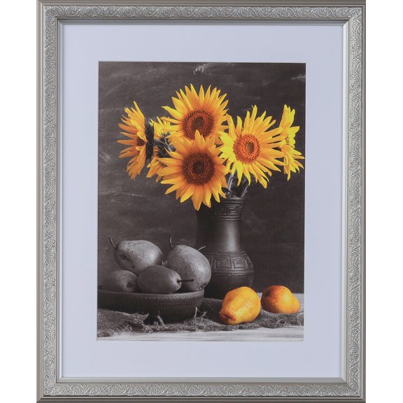 1-1/2" Polystyrene Versailles Ornate Picture Frame - by WholesaleArtsFrames-com 10x15 3232 Series - Ornate Silver - Made In USA