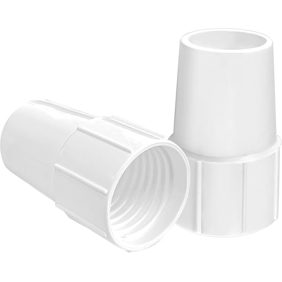 1-1/2" Pool Vacuum Hose Cuff 2 Pack Threaded Swimming Pool Hose End Replacement,Spiral Pools Hoses Connector,Connect Vacuum Head Threaded Cuff Made of Highly Durable ABS Plastic