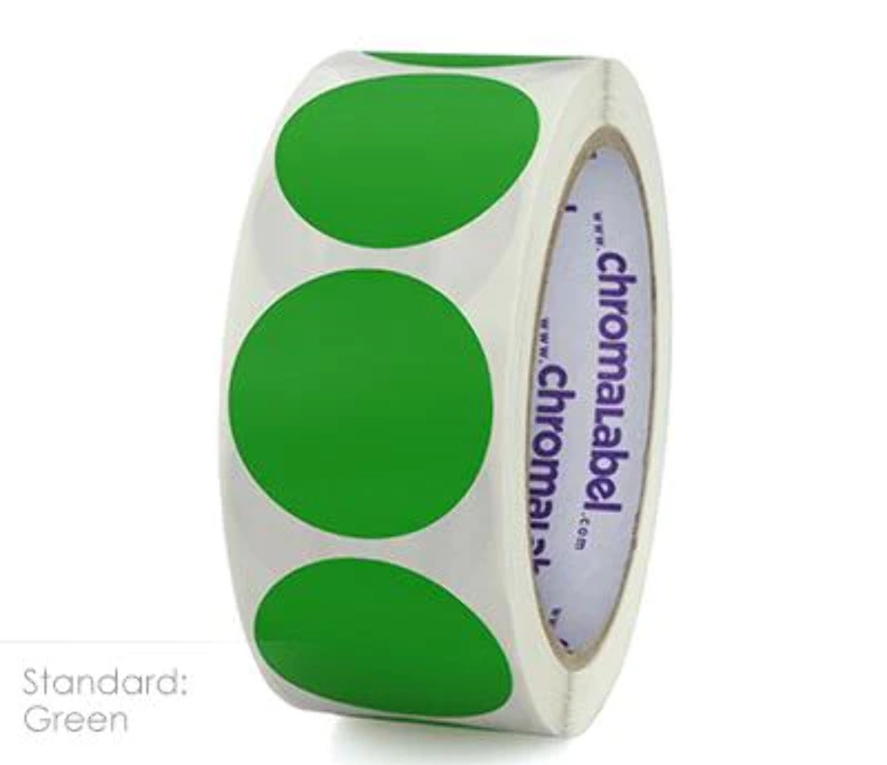 11/2" Removable ColorCode Round Dot Inventory Labels 500/Roll by