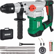 Deshuo 1-1/2 in Sds-Max Rotary Hammer, 12.5 Amp, 3 Functions, Vibration Control, Safety Clutch, with Bits and Case