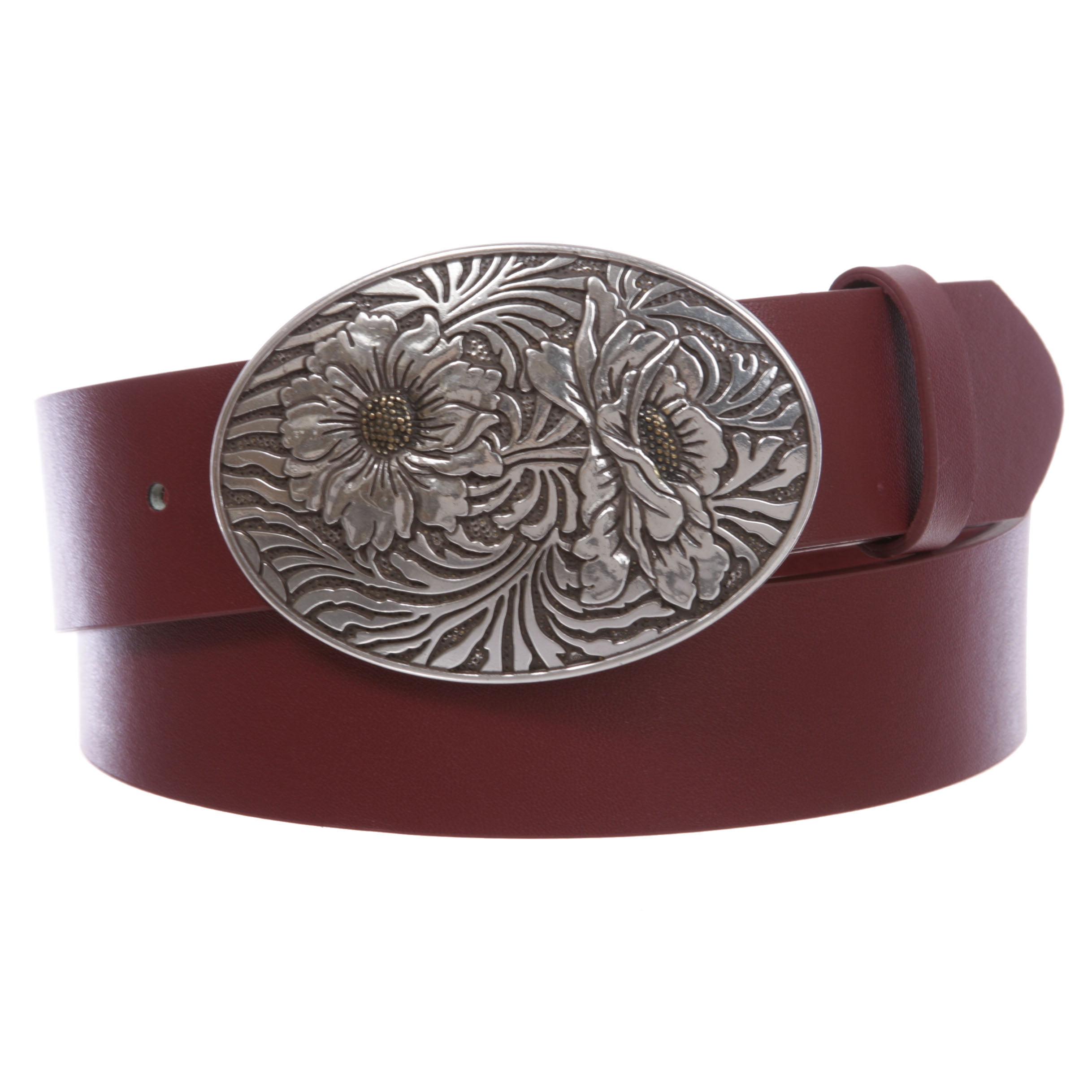 Floral Embroidered Western Oval Buckle Belt Ariat Men main image 4