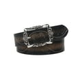 thumbnail image 1 of 1 1/2" Snap On Two Tone Embossed Engraving Rectangular Belt, 1 of 1