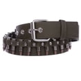 thumbnail image 1 of 1 1/2" Snap on Bullet Hardware Stitching-edged Camouflage Canvas Studded Belt, 1 of 4