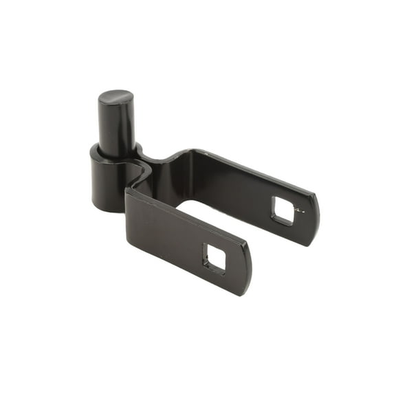 1 1/2" Square Male Hinge Pair for Black Chain Link Fence with 5/8" Pintle (Pack of 2)
