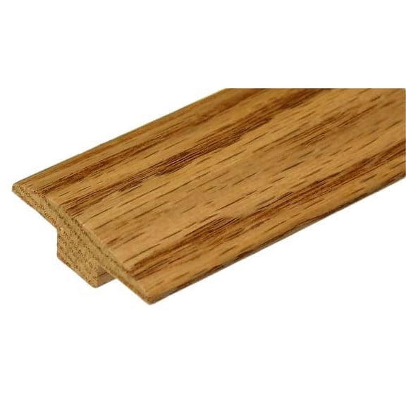 1 1/2" Wide Oak T-Molding 5/8" High Prefinished with Light Stain and Top-Coated (6 FT Long)