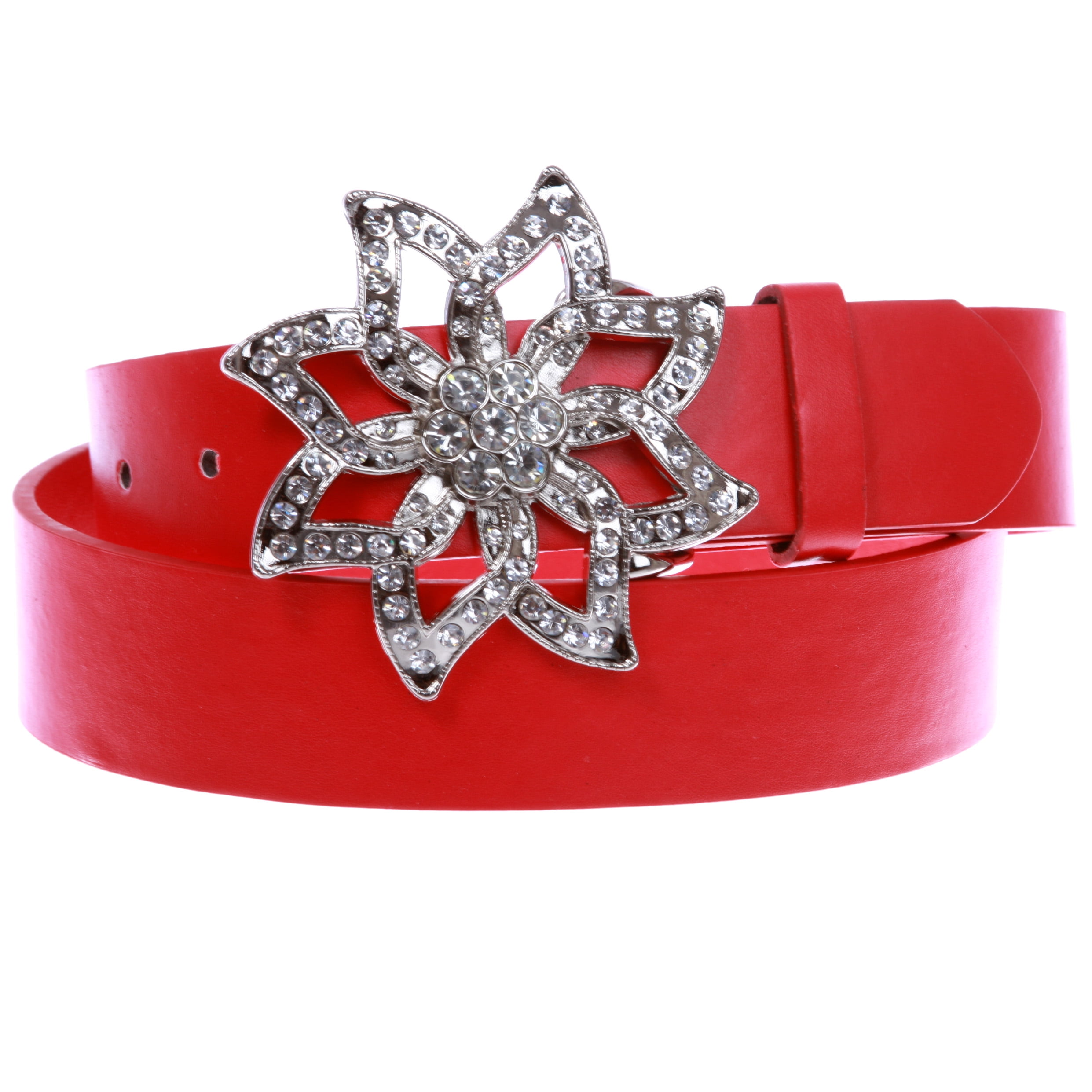Multicolor Rhinestone Flower Buckle Belt Flowers & Hearts Crystal Belt Buckle – Sugar and Ice Jewelry main image 3