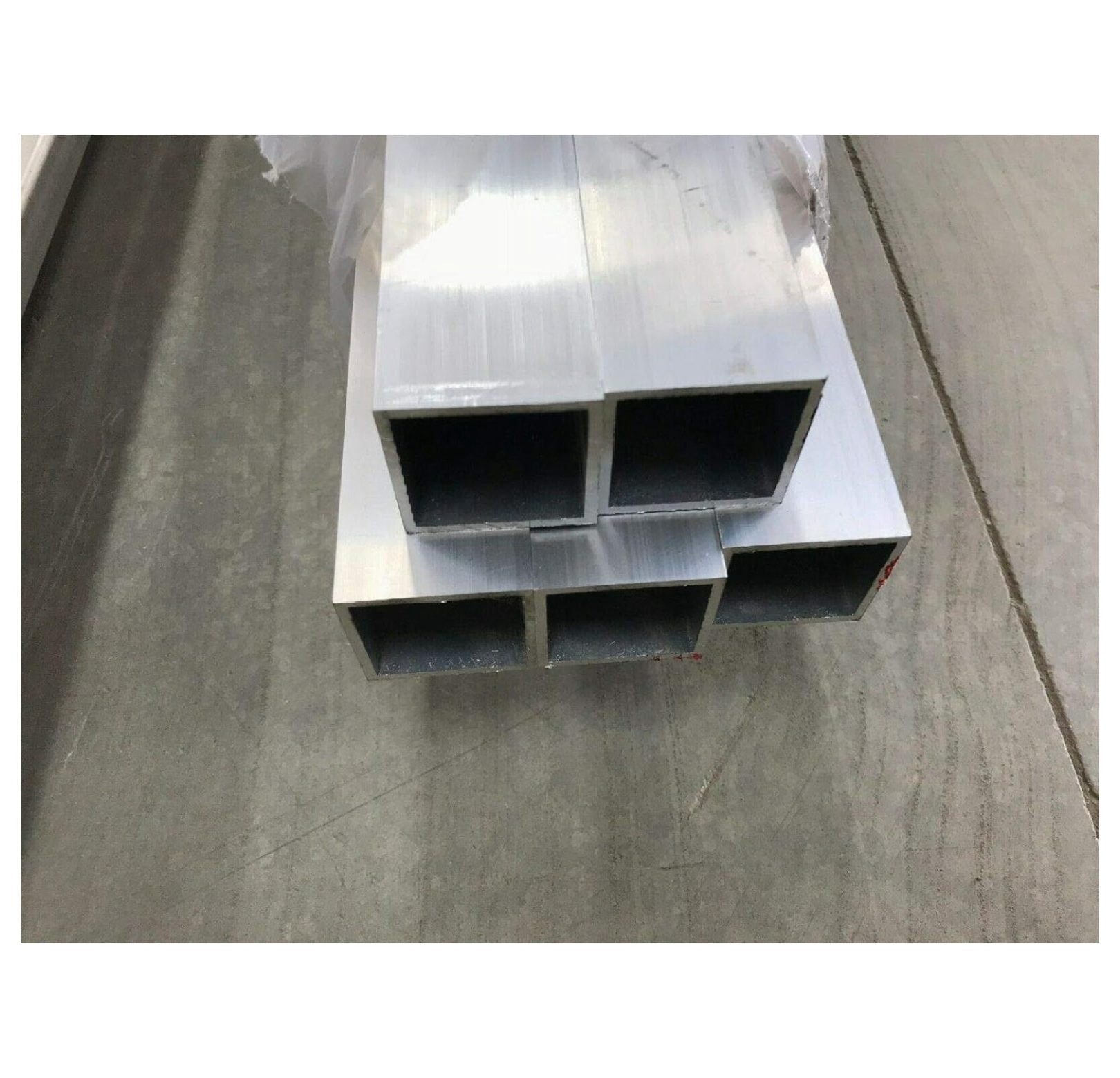 1.5" X 1.5" X 1/8" Wall 6063 T52 Aluminum Square Tube - 48" Length
